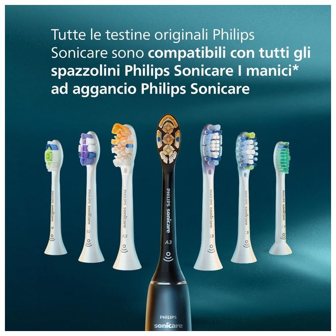 Philips HX6052-87 Spazzolino Ricambio Sonicare s Sensitive White 2pz