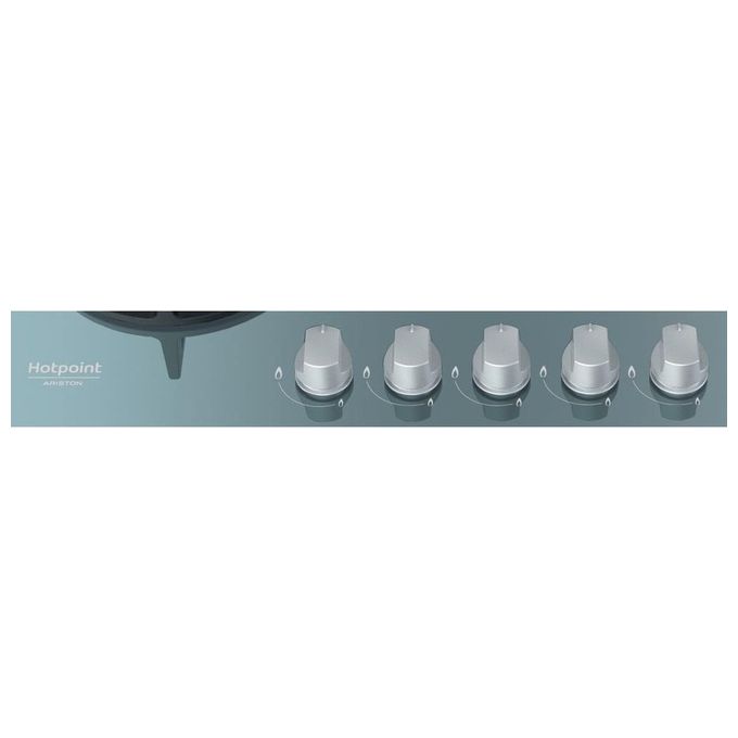 Hotpoint HAGD 72S-ICE Piano Cottura a Gas 5 Zone Griglie in Ghisa 73 cm
