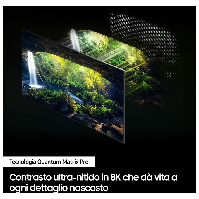 Samsung TV Neo QLED 8K 85 pollici QE85QN800CTXZT Smart TV Wi-Fi  Mini LED Processore Neural Quantum 8K Design minimal Dolby Atmos Titan Black 2023
