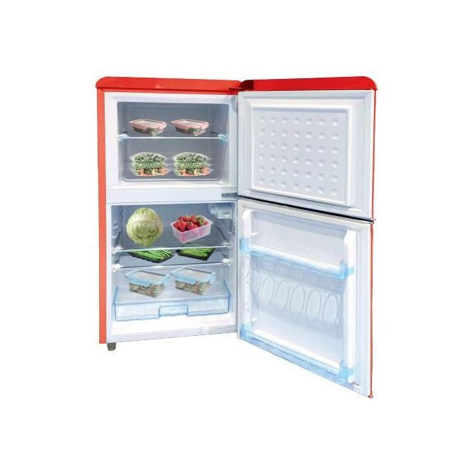 Dcg Eltronic MF110RCDP Mini Frigorifero Retro' 110 Litri Rosso
