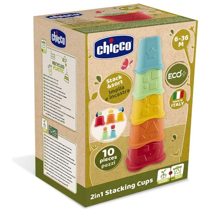 Chicco Gioco Tazze Impilabili 2-in-1 ECO+