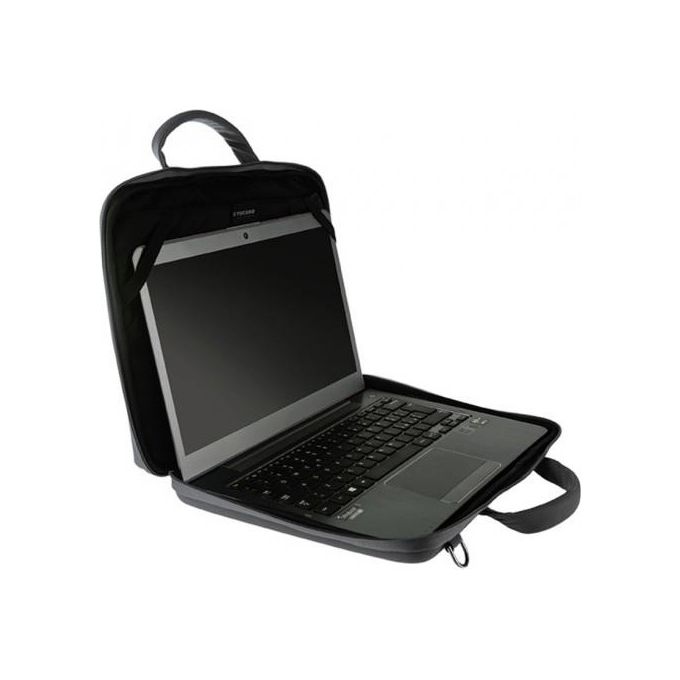 Tucano Darkolor Borsa Slim ed Iperprotettiva per Laptop 14'' Nero