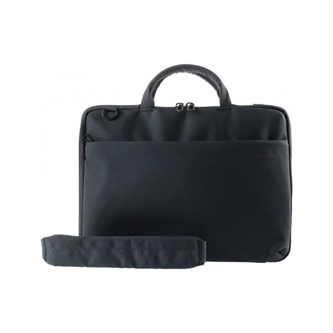 Tucano Darkolor Borsa Slim ed Iperprotettiva per Laptop 14'' Nero