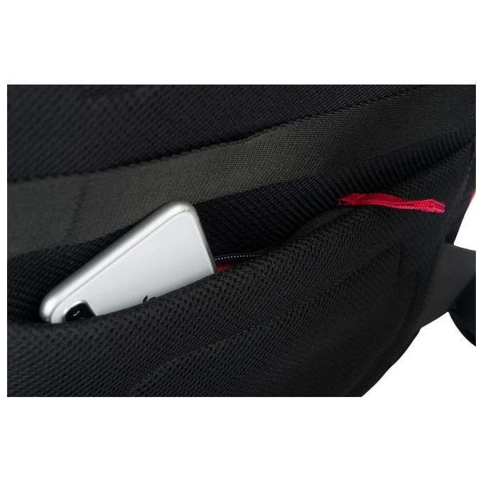 Tucano Zaino Gaming Multitasking Nylon e Neoprene con Cavo Usb Integrato e Tasca per Smartphone Nero