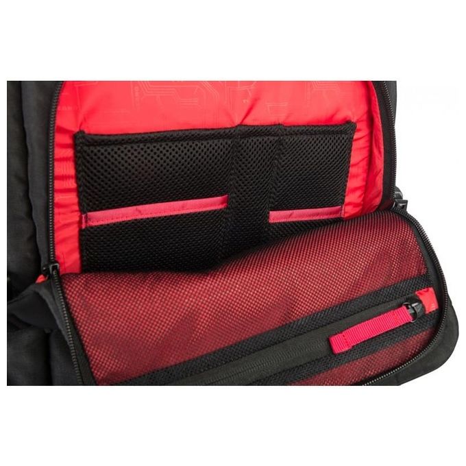 Tucano Zaino Gaming Multitasking Nylon e Neoprene con Cavo Usb Integrato e Tasca per Smartphone Nero
