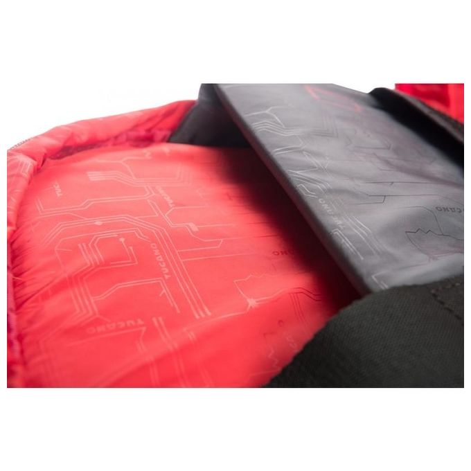 Tucano Zaino Gaming Multitasking Nylon e Neoprene con Cavo Usb Integrato e Tasca per Smartphone Nero