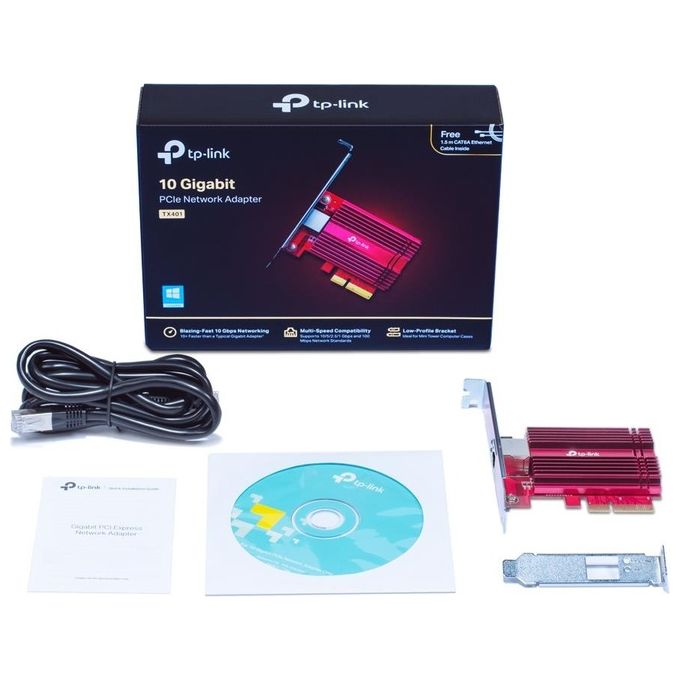 Tp-Link TX401 Scheda di Rete e Adattatore Interno Ethernet 10000 Mbit-s