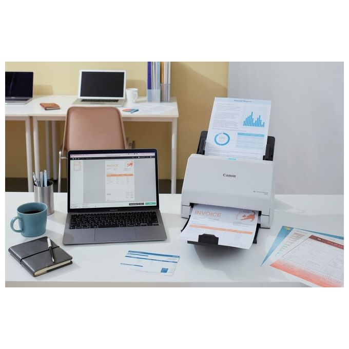 Canon imageFORMULA R30 Scanner con ADF  Alimentatore di Fogli 600x600 DPI A4 Bianco