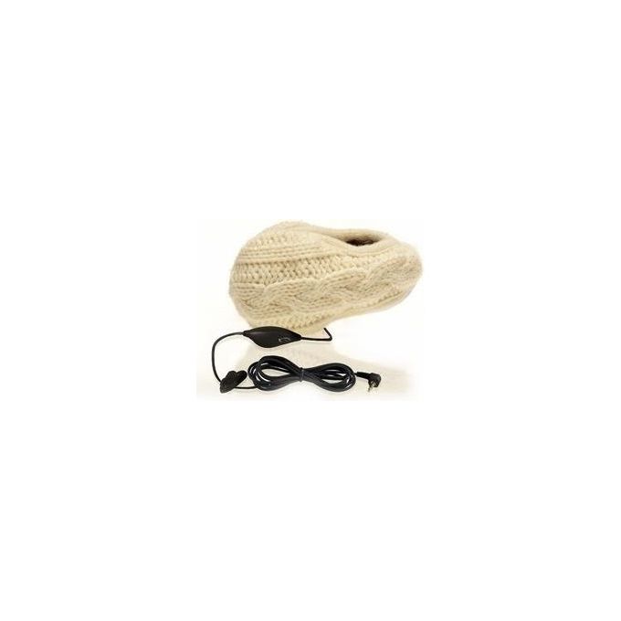 Hi-Fun Hi-Ear Paraorecchie con speaker integrato - Trapuntato Bianco