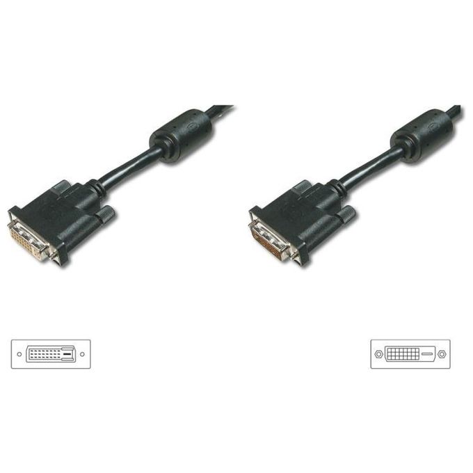 Digitus Cavo Prolunga Monitor Dvi-D Dual Link 24+1 Maschio-Femmina Mt.5 (Ak-110032)