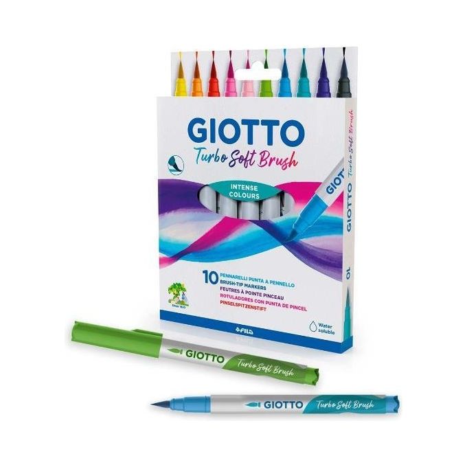 Giotto Confezione 10 Turbo Softbrush Pastel