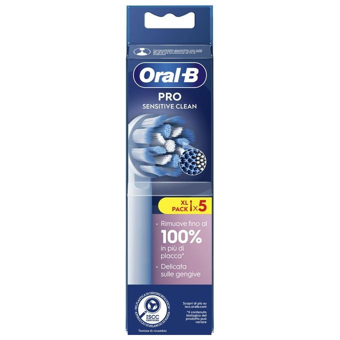 Braun Oral-B Testine di Ricambio Pro Sensitive Clean 5 Testine