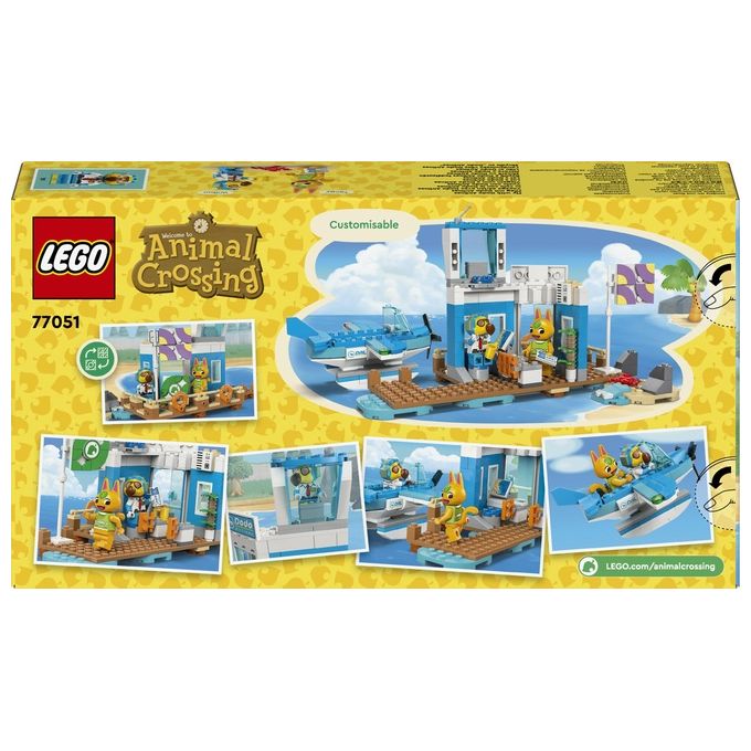LEGO 77051 Animal Crossing Set da Costruzione con Aeroporto e Idrovolante Giocattolo 292 Pezzi colore Multicolore