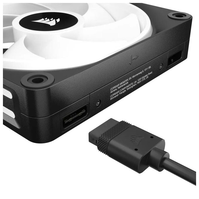 Corsair CO-9051001-WW Sistema di Raffreddamento per Computer Case Ventilatore 12cm Nero-Bianco 1 Pezzo