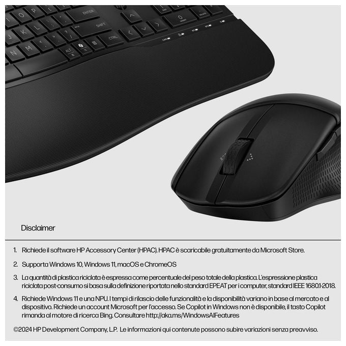HP Combinazione di Tastiera e Mouse Dual-Mode 685 Comfort