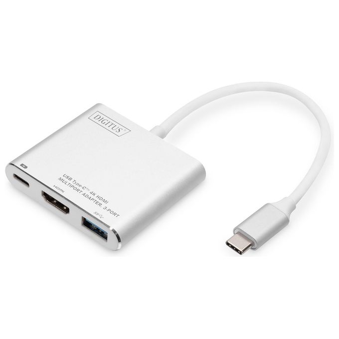 Digitus DA-70838-1 Adattatore Grafico Usb 4096x3072 Pixel Grigio-Bianco