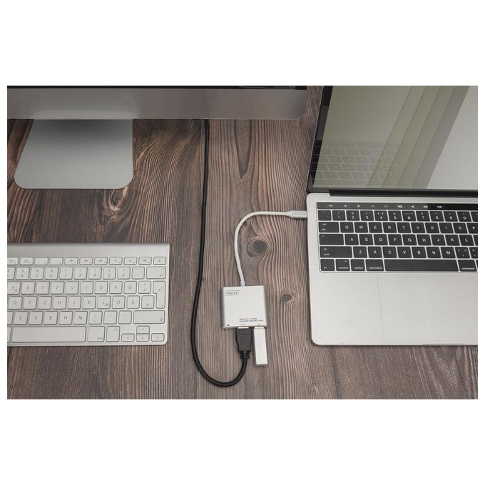 Digitus DA-70838-1 Adattatore Grafico Usb 4096x3072 Pixel Grigio-Bianco