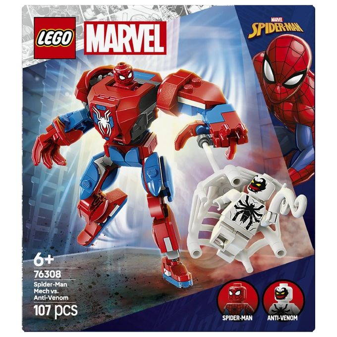 Lego Set 76308 Marvel Super Heroes Mech di Spider-Man Contro Anti-Venom
