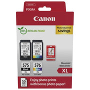 Canon 5437C006 Cartuccia d'Inchiostro 2 Pezzi Originale Resa Elevata XL Nero-Ciano-Magenta-Giallo