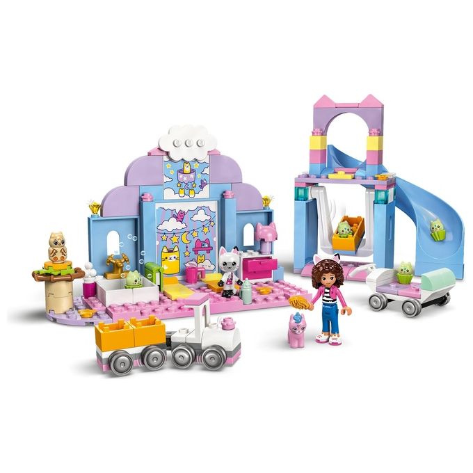 LEGO 10796 LEGO Gabby's Dollhouse Asilo Gatto-Orecchio di Gabby Set da Costruzione con Personaggi Animali e Accessori 165 Pezzi colore Multicolore