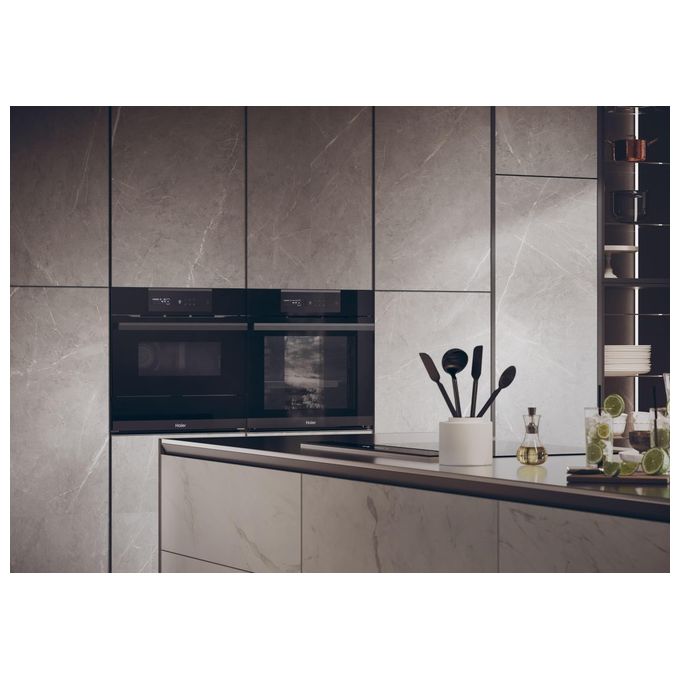 Forno Haier I-Message Steam Series 6 HWO60SM6S9BH - Vapore, Pirolisi, Classe A+
