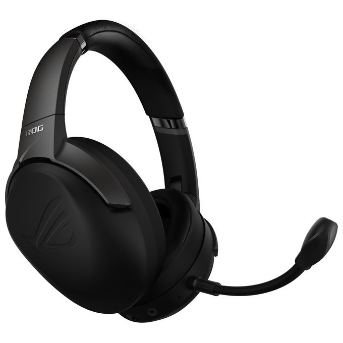 ASUS ROG Strix Go Cuffia Gaming Wireless, 2.4 GHz, Audio Alta Risoluzione, Microfono Cancellazione Rumore, Design Leggero, USB-C, 3.5mm, PC, Mac, Switch, Xbox One, PS4-PS5, Dispositivi Mobile, Nero