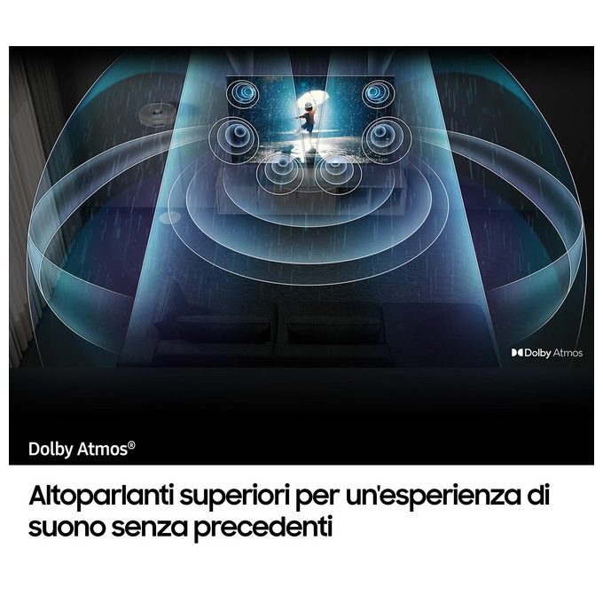 Samsung TV Neo QLED 8K 85 pollici QE85QN800CTXZT Smart TV Wi-Fi  Mini LED Processore Neural Quantum 8K Design minimal Dolby Atmos Titan Black 2023