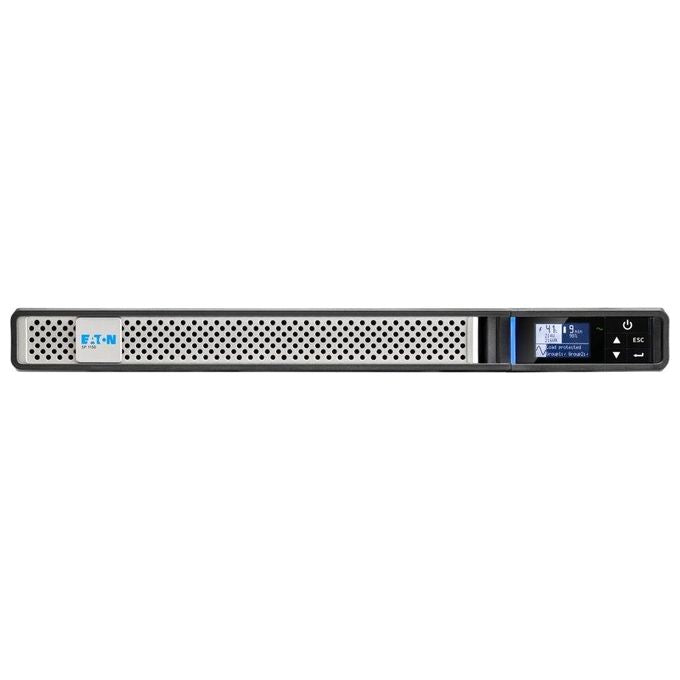 Eaton 5P 1150iR Gen 2 UPS Montabile in Rack)200-208-220-230-240 V c.a. V 920 Watt 1150 VA 1 Fase 9 Ah RS-232 USB Connettori di Uscita 6 1U 19'' Nero-Argento con Network Card-MS