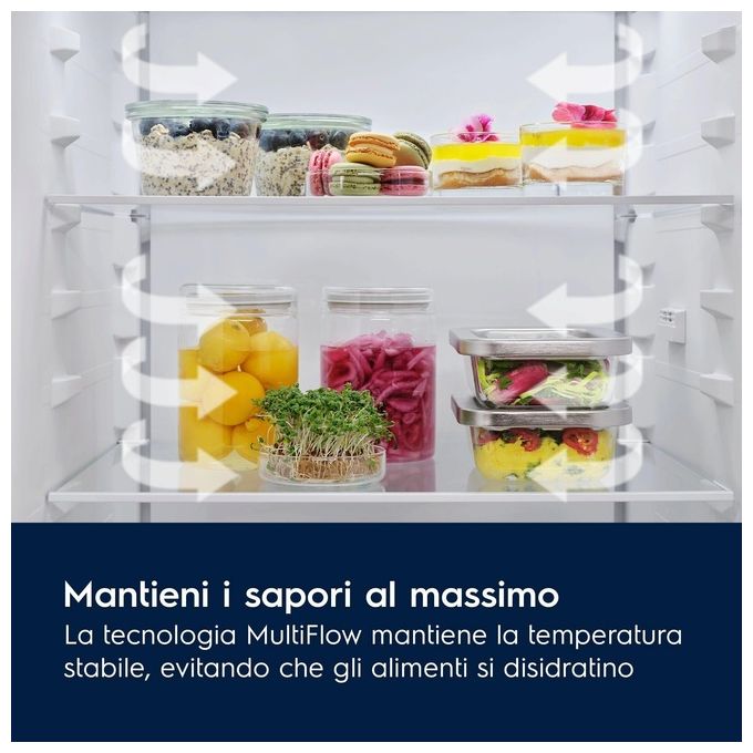 ELECTROLUX ELT9VE52U0 Frigorifero 4 porte Side by Side 522 Litri Classe E Total No Frost colore Inox