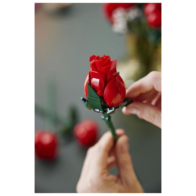 LEGO Icons 10328 Bouquet di Rose, Set Fiori Finti per Adulti, Decorazione Casa, Idea Regalo per Lei o Lui, Collezione Botanica