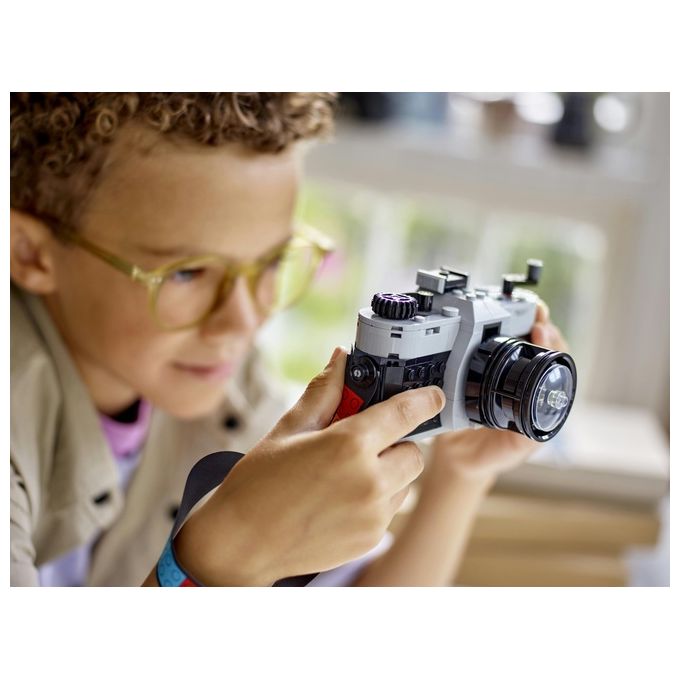LEGO Creator 31147 3in1 Fotocamera Retro 31147-LEGO Giochi per Bambini 8+ Anni Macchina Fotografica Trasformabile in Videcamera o TV