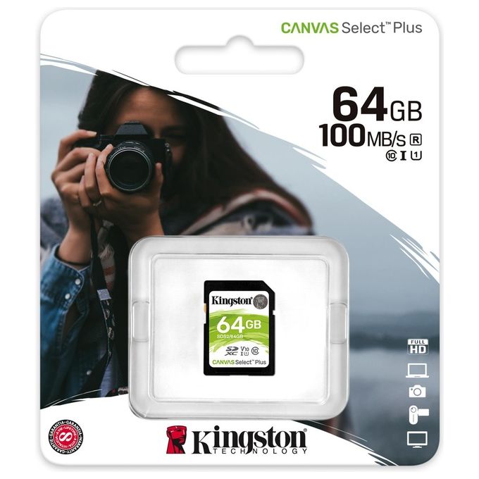 Kingston Canvas Select Plus SD - SDS2-64GB Class 10 UHS-I