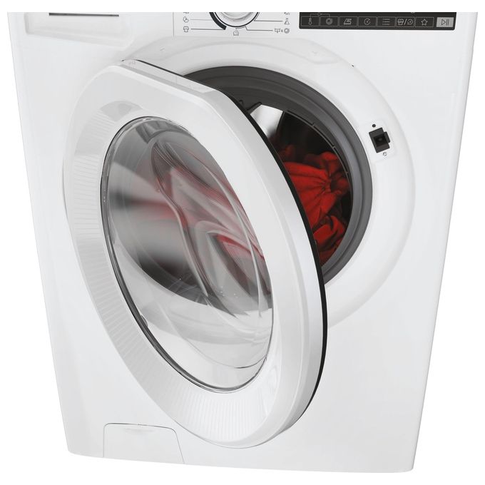 Hoover H-WASH 350 H3WP4474TAM6-1-S Lavatrice slim a carica frontale 7kg classe A 1400 giri 9 cicli Care controllo remoto bianco 60x45x85