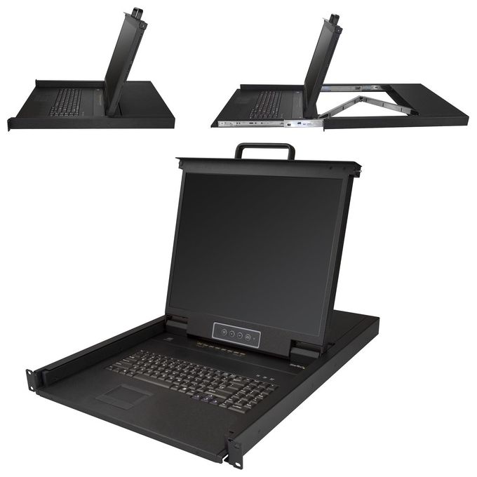 Startech Console KVM per Armadio Rack a 8 Porte VGA con Schermo Lcd 19'' 1U