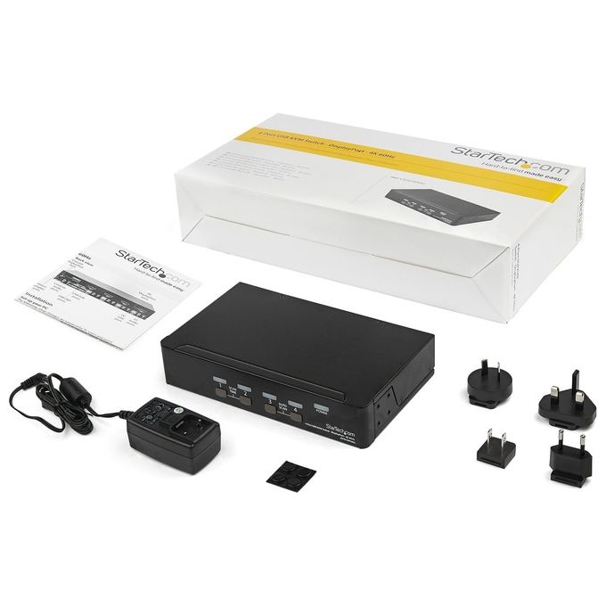 Startech Switch Kvm a 4 Porte Displayport 4K 60hz