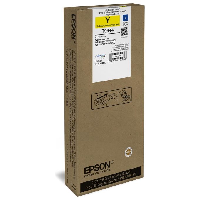 Epson Cartuccia Ink-jet T9444 l Giallo per Workforce pro Wf-c5210dw, Wf-c5290dw Wf-c5710dwf, Wf-c5790dwf