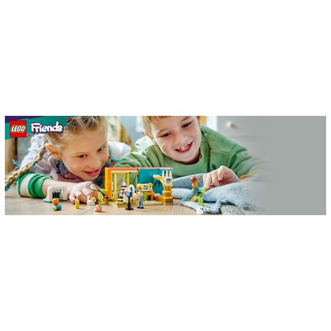LEGO Friends 41754 La Cameretta di Leo, Set Camera da Letto a Tema Cucina e Video Making, Giochi per Bambini 6+ da Collezione