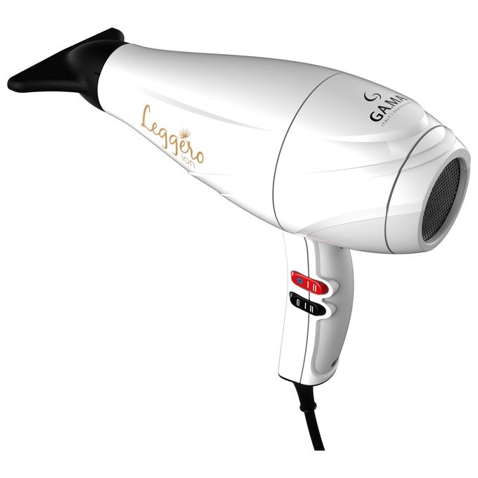 Ga.Ma A21 Leggero Asciugacapelli 2100W, Bianco