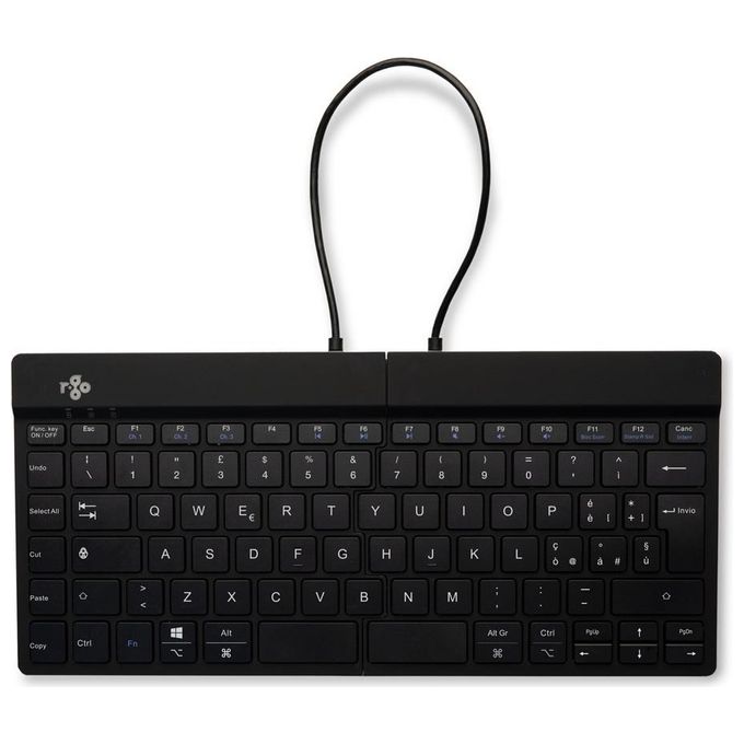 R-Go Tools Tastiera Ergonomica Split It Nero