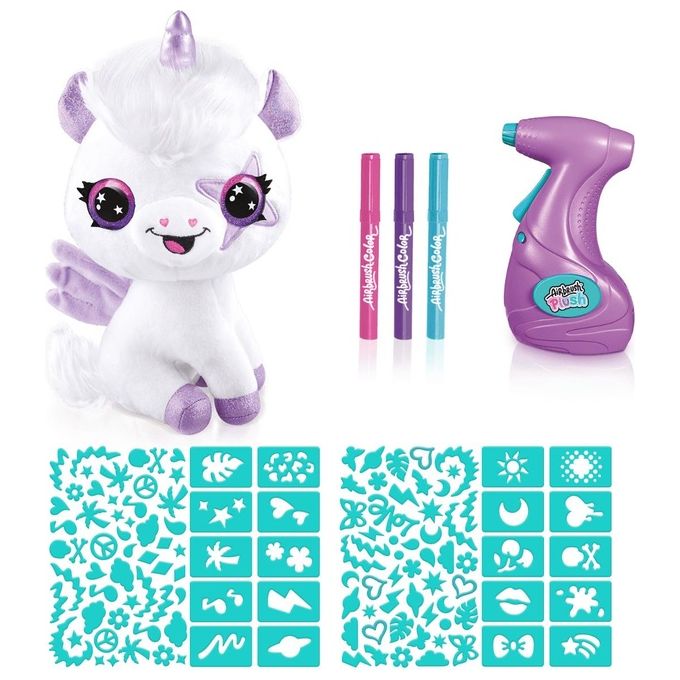 Rocco Giocattoli Peluche Airbrush Plush Magic Unicorn