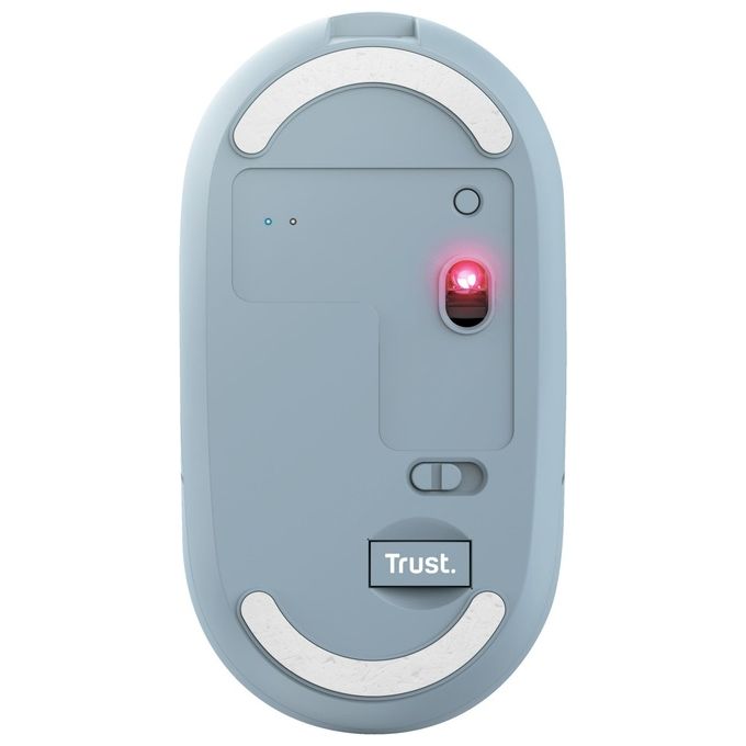 Trust Puck Mouse Wireless Ricaricabile Bluetooth Blu