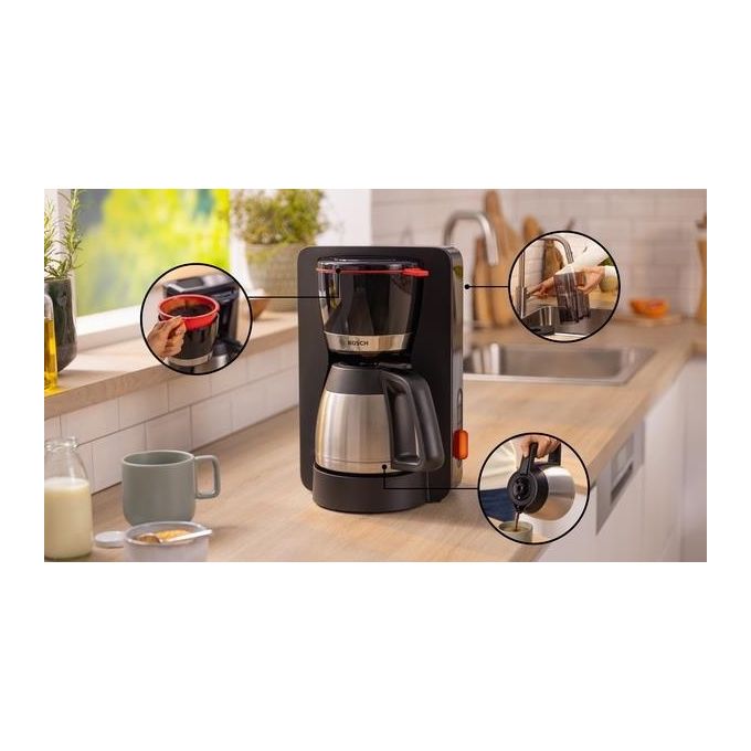 Bosch TKA 6M273 Thermo Macchina per Caffe' con Filtro 1.1 Litro