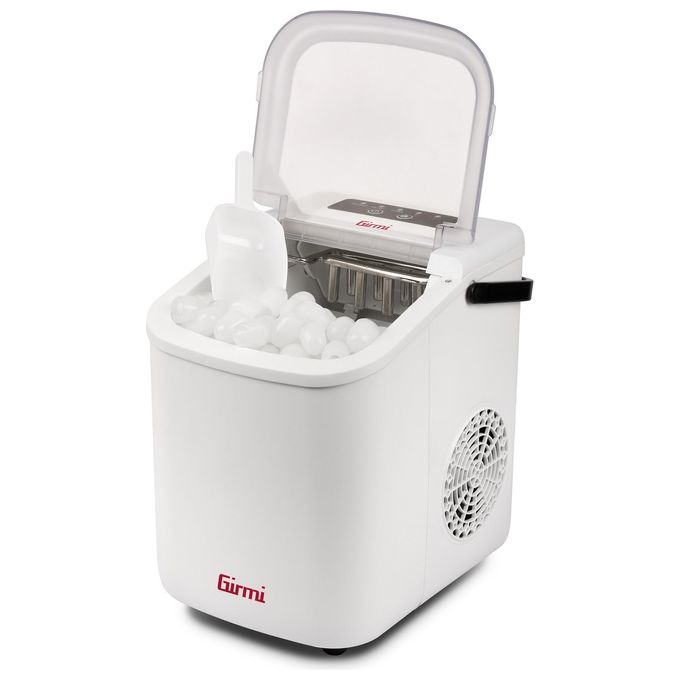 Girmi GH74 Fabbricatore di Ghiaccio1100 cubetti x 24h Spegnimento automatico Accessori inclusi Bianco