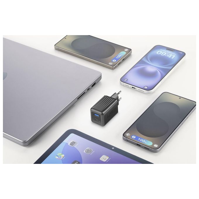 Cellular Line Multipower Micro 45W Caricabatterie da rete veloce ultracompatto 2 porte
