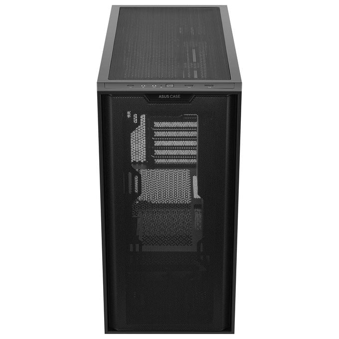 ASUS A21 Case micro-ATX, Radiatori fino a 360 mm, Schede Grafiche fino a 380 mm, Raffreddamento efficace, Cable Management, Chassis Nero