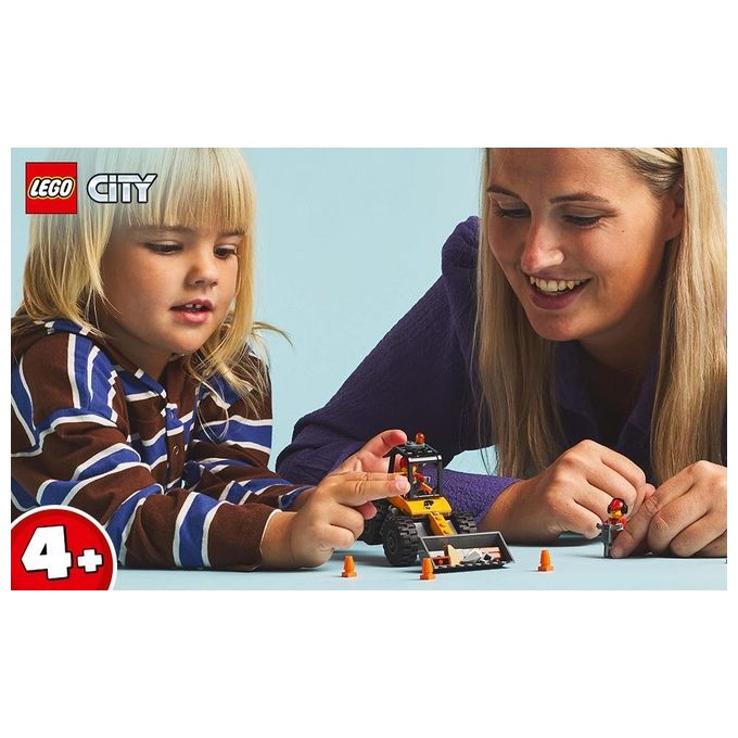 LEGO Veicolo Pala Gommata Gialla Set 60450 per Bambini Linea City Great Vehicles