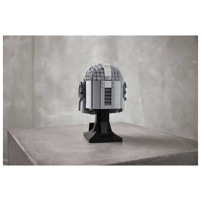 LEGO Star Wars 75328 Casco del Mandaloriano, Elmo da Collezione, Regalo per Adulti da Esposizione di Guerre Stellari