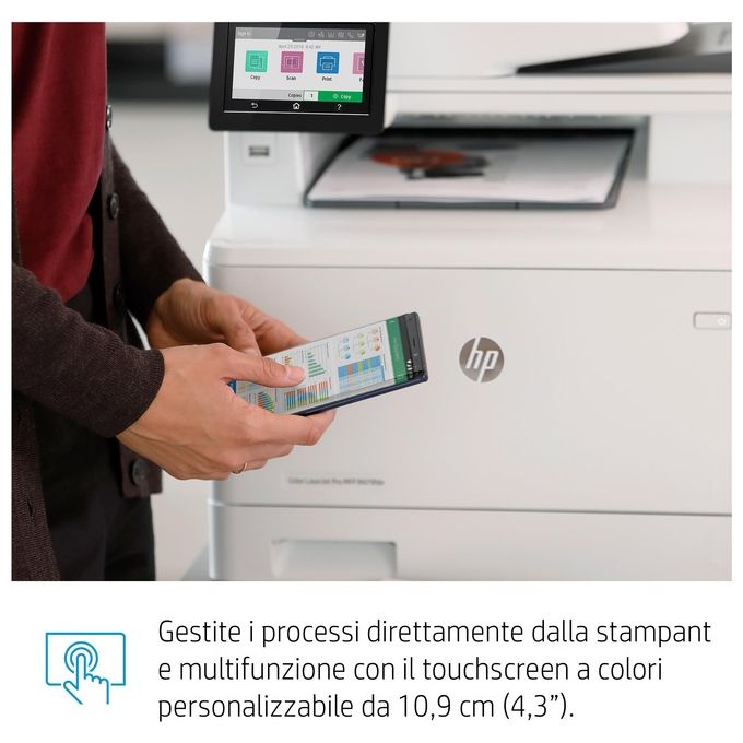 HP Color LaserJet Pro M479fnw Stampante Multifunzione Laser 27ppm 600x600 Dpi A4 Wi-Fi