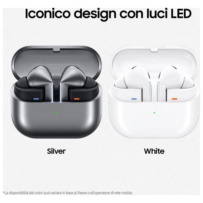 Samsung Galaxy Buds3 Pro in-ear True Wireless con Cancellazione attiva del rumore Bluetooth Silver