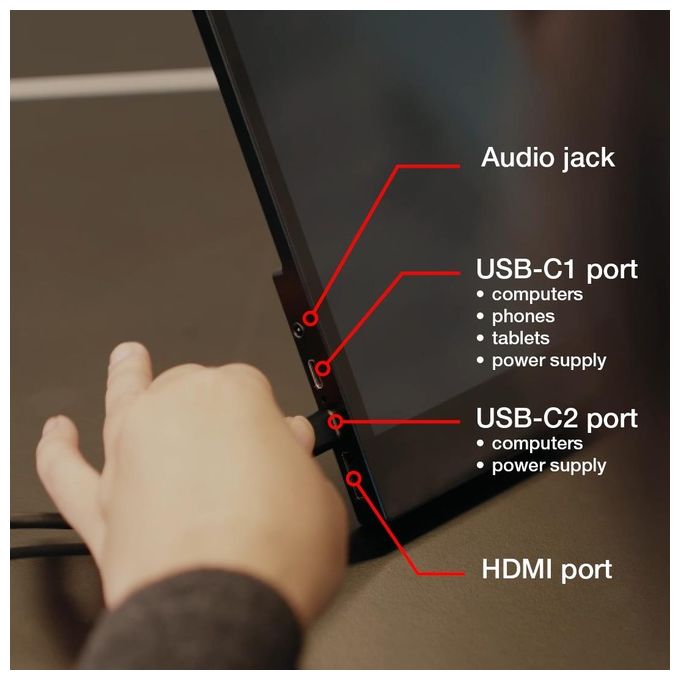 Verbatim Pmt-15 Monitor Portatile Touch 15.6'' Full Hd